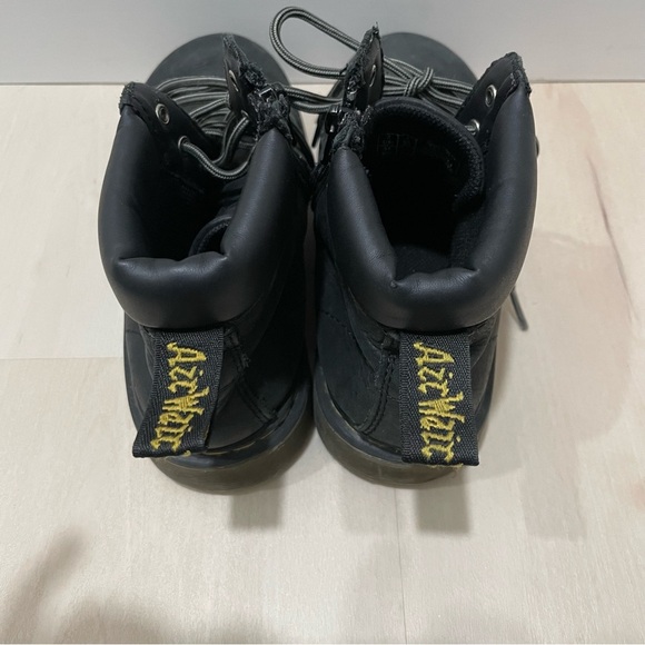 Dr. Martens Kids Boots Padley Black Size 3 Youth Zipper Lace Up Leather - Picture 3 of 15